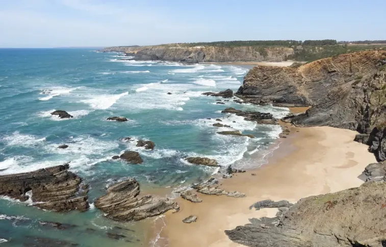 Falaises Odeceixe rota vicentina Portugal