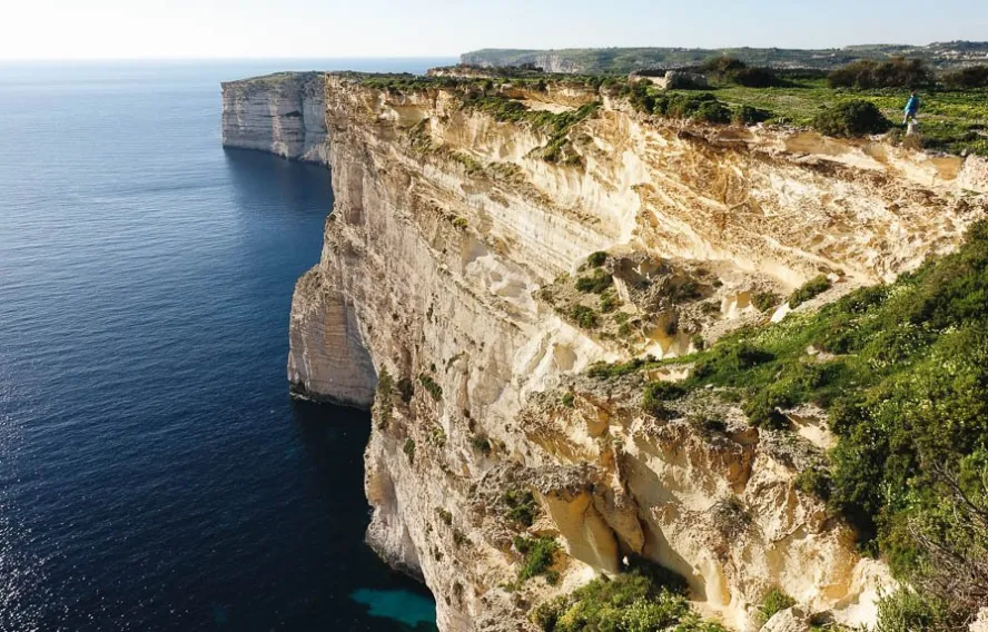 Falaise calcaire malte