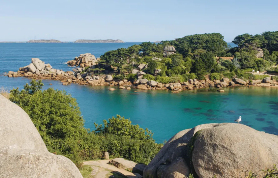 Sentier côtier tregastel, cote de granit rose, GR34, bretagne