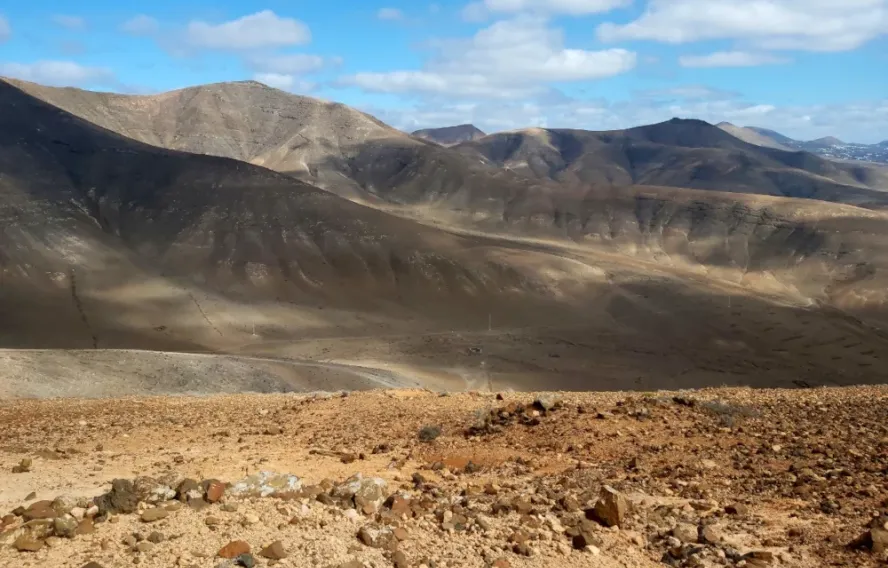 Les zones arides du Sud de Lanzarote