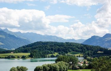 Image La route des Lacs de Suisse à vélo