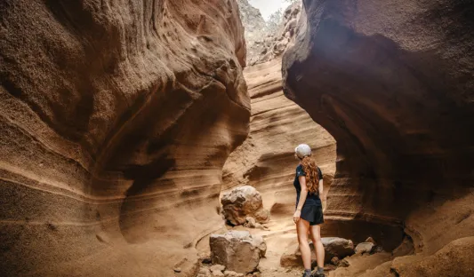Randonneuse à Gran Canaria