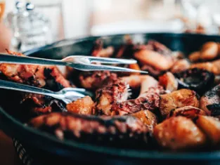 Spécialité croate à base de poulpe Spécialité croate à base de poulpe