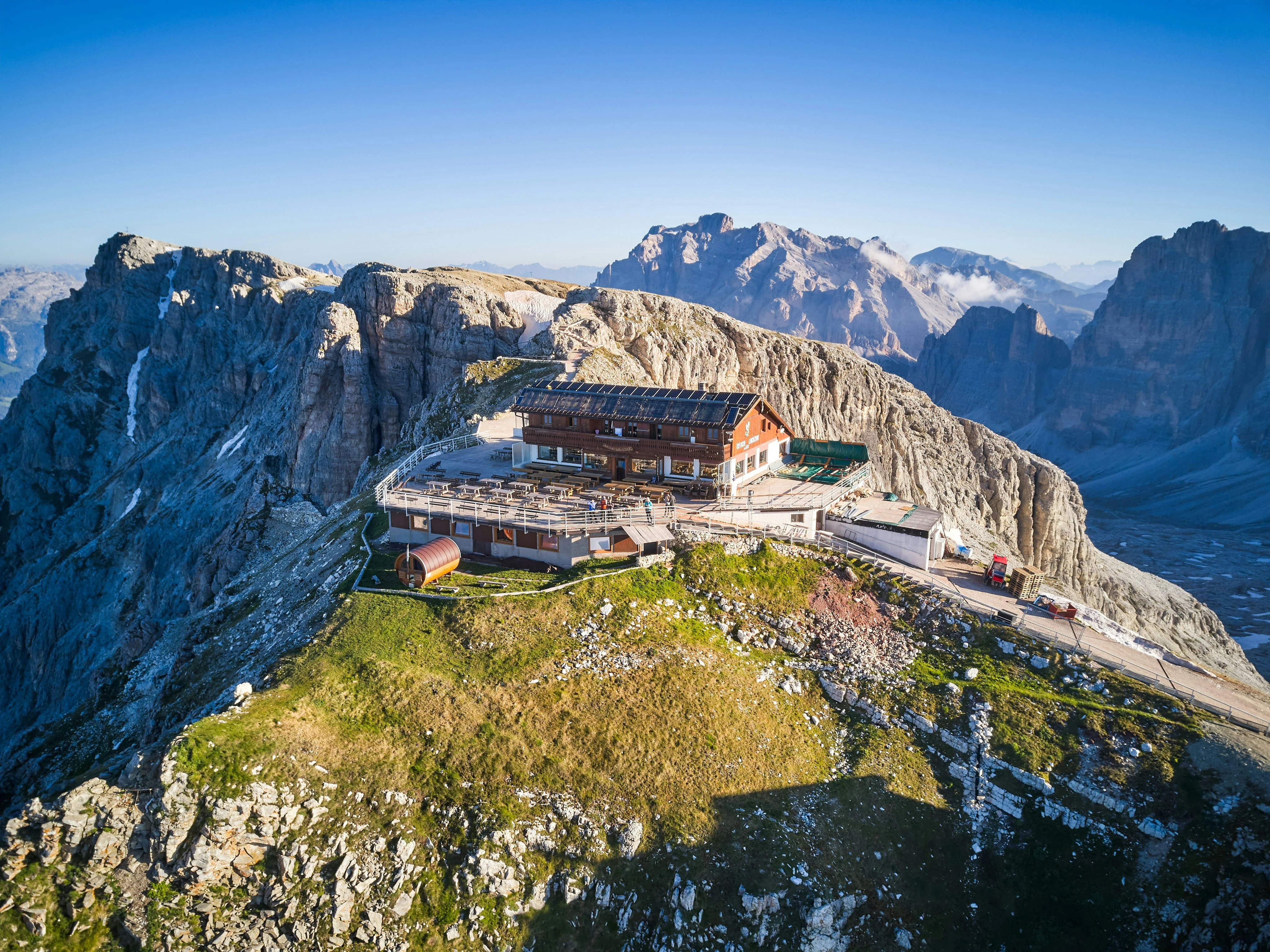 Refuge Lagazuoi, Dolomites, Italie